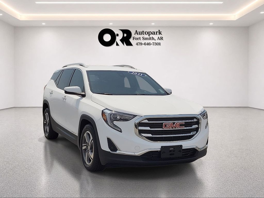 Summit White 2021 GMC Terrain SUV / Crossover Front-Wheel Drive 9-Speed Automatic