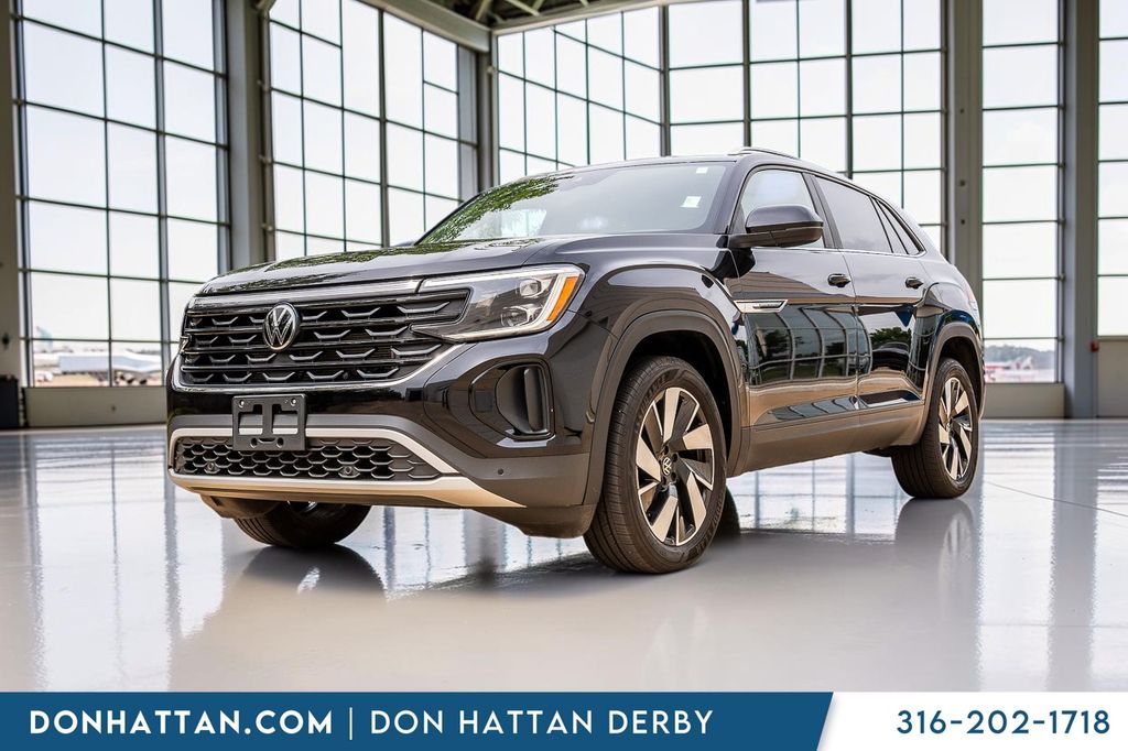 Black 2024 Volkswagen Atlas Cross Sport SUV / Crossover All-Wheel Drive 8-Speed Automatic