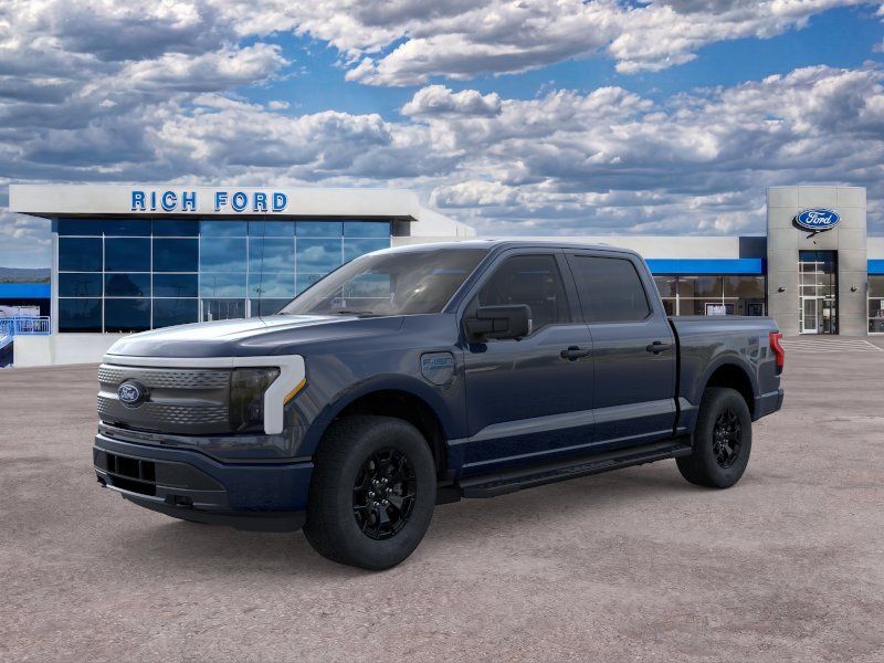 Blue Metallic 2025 Ford F-150 Lightning Pickup Truck All-Wheel Drive Automatic