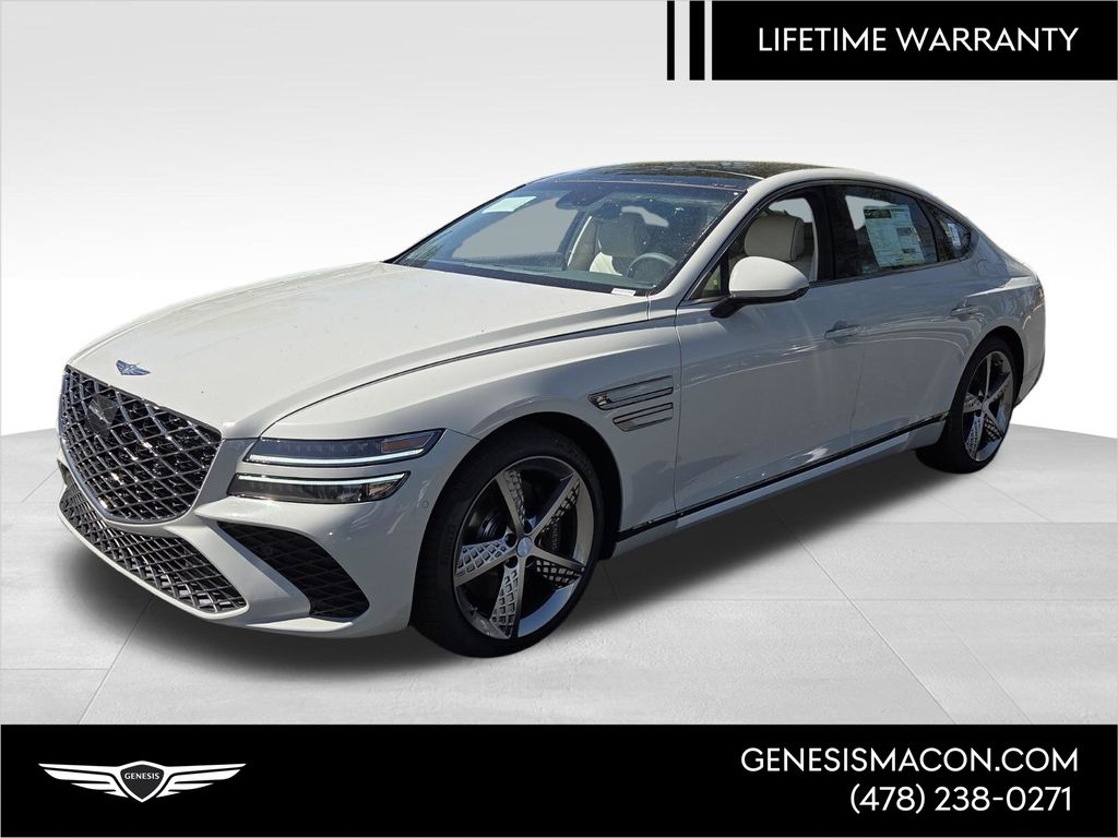 Vatna Gray 2026 Genesis G80 2.5T Sport Prestige AWD Sedan All-Wheel Drive 8-Speed Automatic