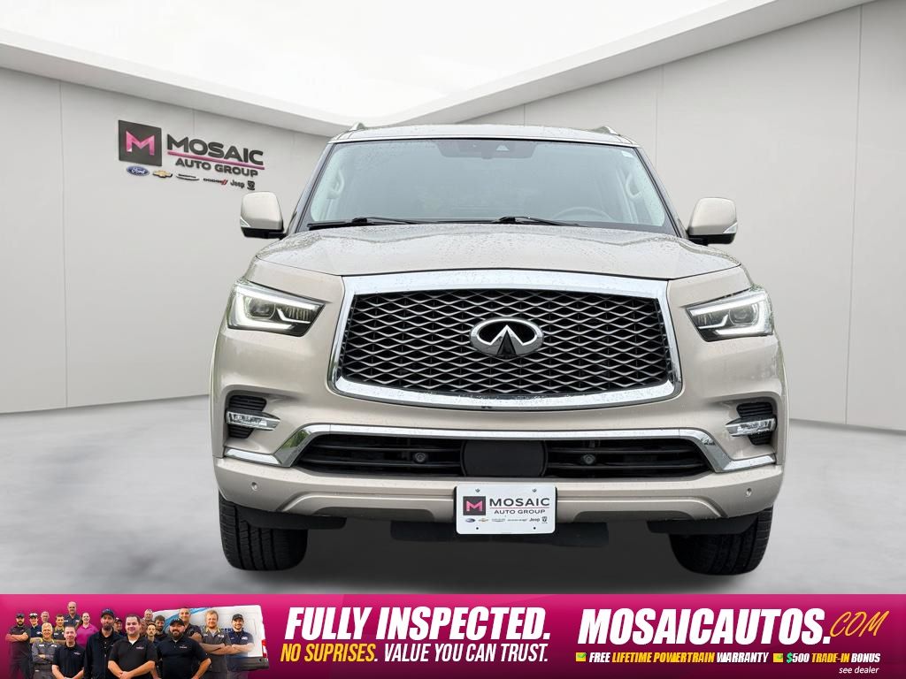 Used 2023 INFINITI QX80 Luxe with VIN JN8AZ2AE2P9302044 for sale in Zumbrota, Minnesota