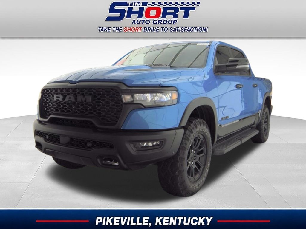 Hydro Blue Pearlcoat 2026 RAM 1500 Rebel Crew Cab 4WD Pickup Truck Four-Wheel Drive 8-Speed Automatic