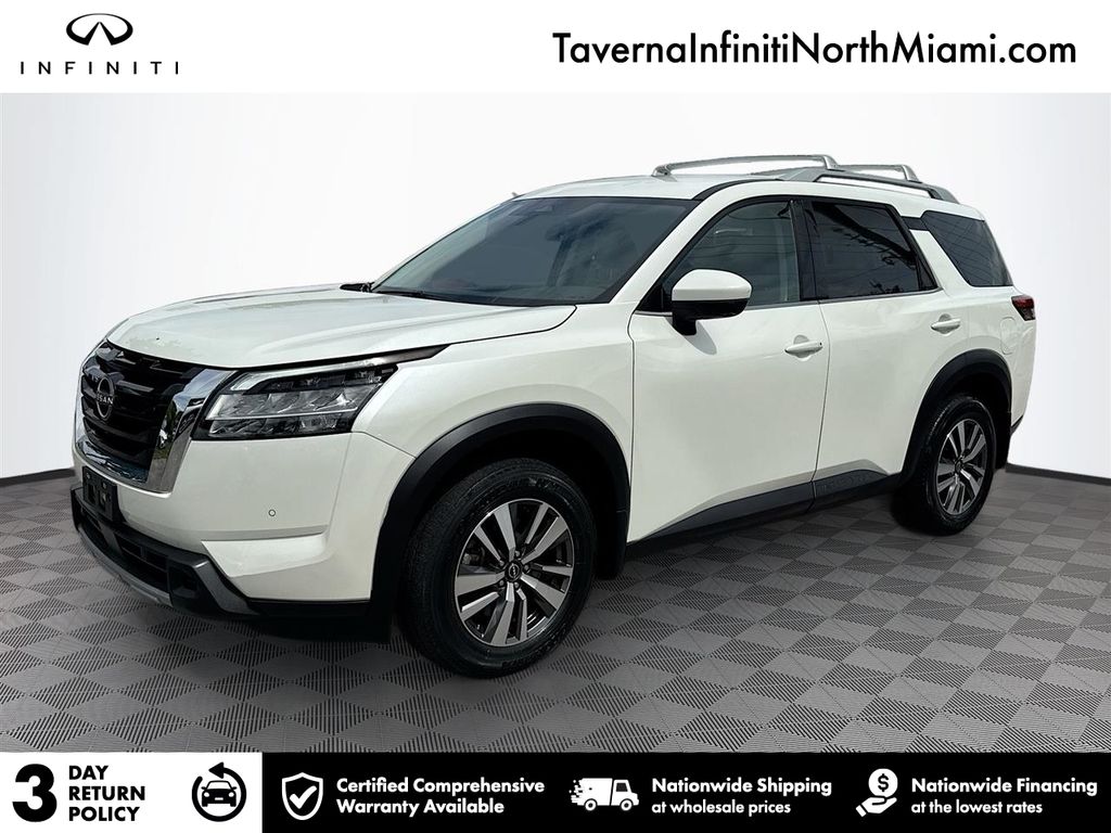 Pearl White 2024 Nissan Pathfinder SUV / Crossover All-Wheel Drive 9-Speed Automatic