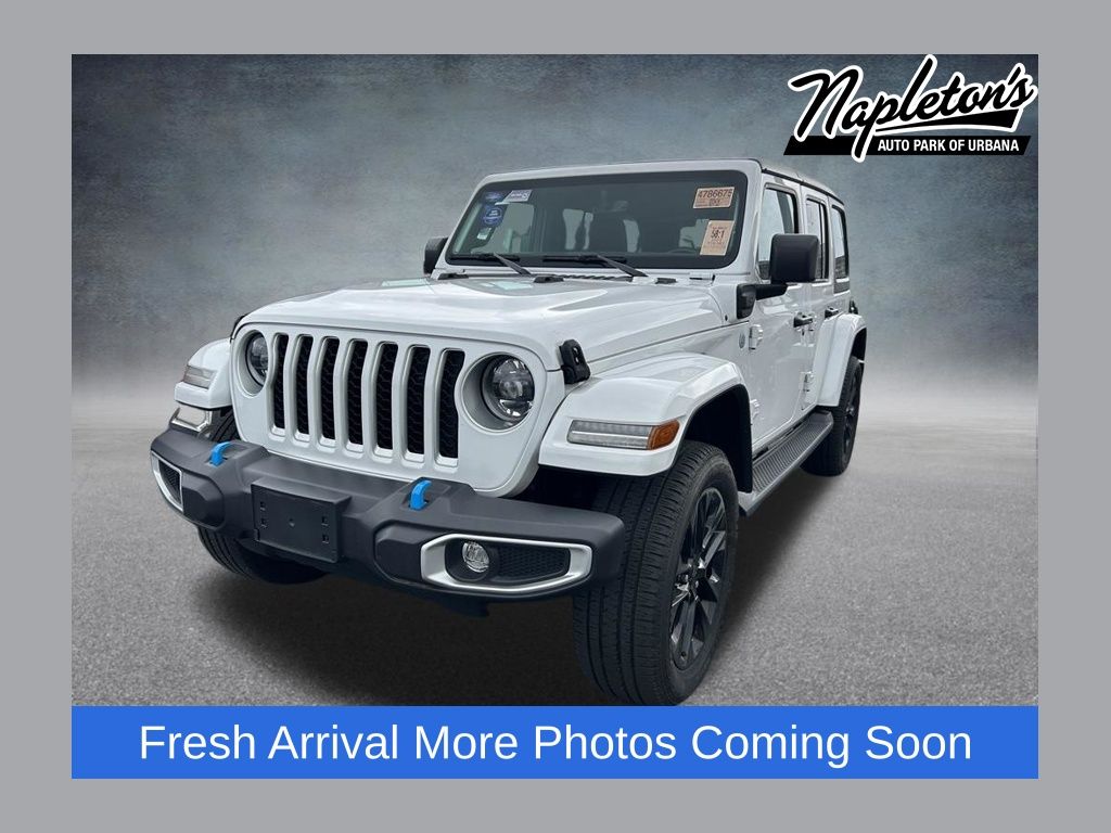Bright White Clearcoat 2023 Jeep Wrangler 4xe SUV / Crossover Four-Wheel Drive 8-Speed Automatic
