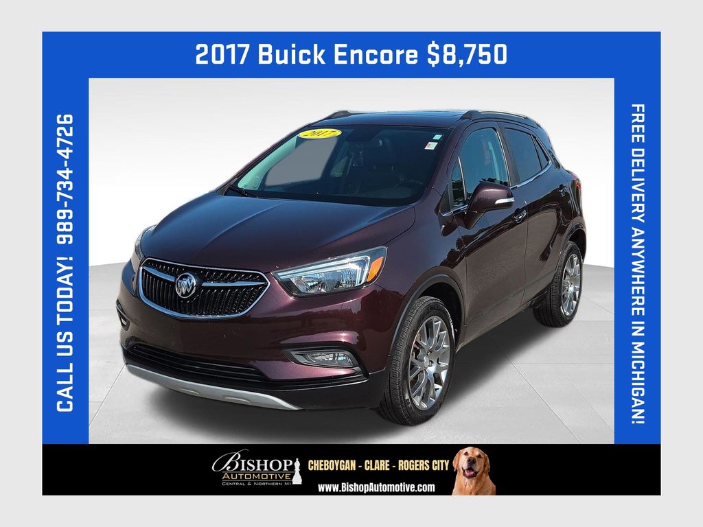 Black Cherry Metallic 2017 Buick Encore SUV / Crossover All-Wheel Drive 6-Speed Automatic Overdrive