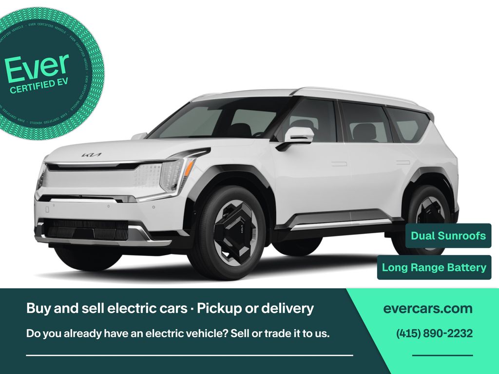 Snow White Pearl 2024 Kia EV9 SUV / Crossover All-Wheel Drive 1-Speed Automatic