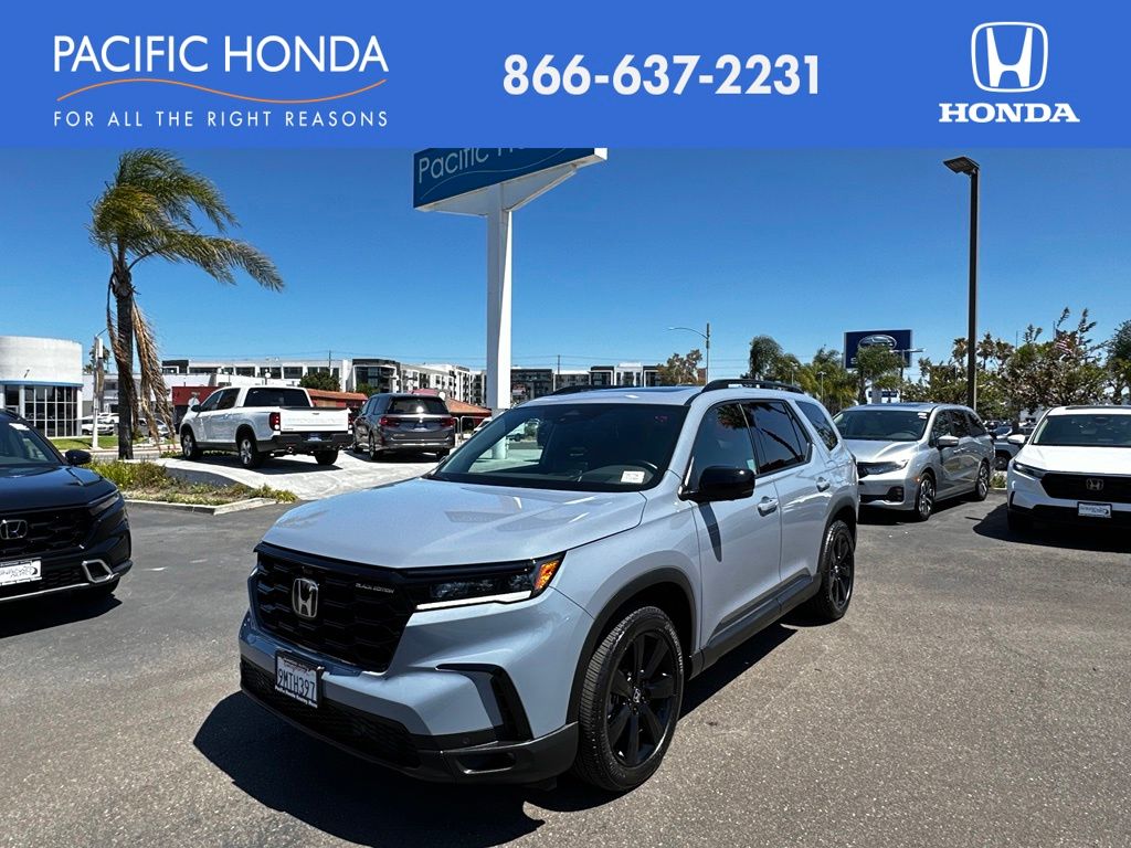 Sonic Gray Pearl 2025 Honda Pilot SUV / Crossover All-Wheel Drive Automatic