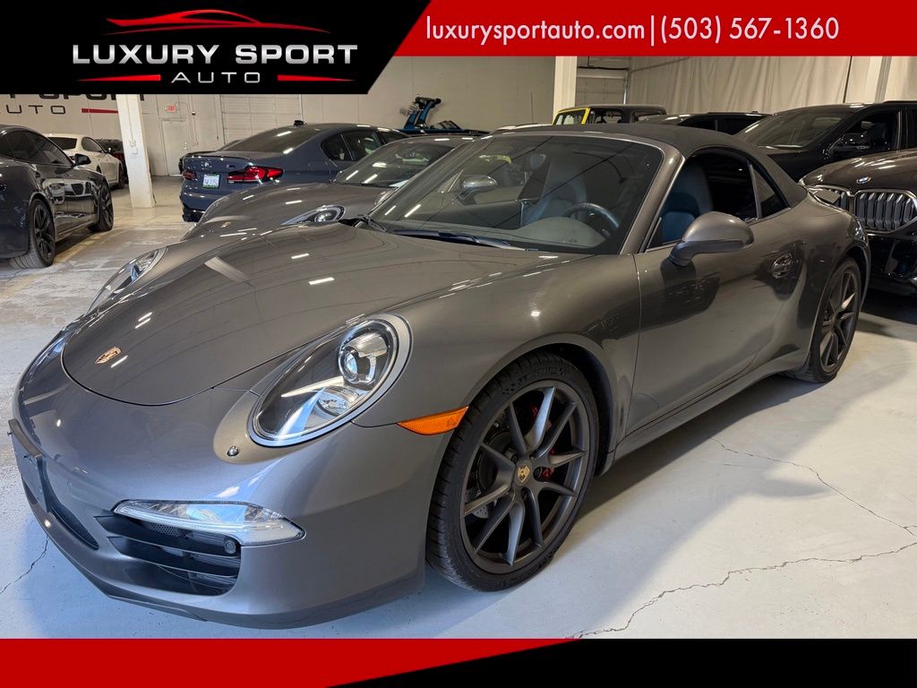 Agate Gray Metallic 2014 Porsche 911 Convertible Rear-Wheel Drive 7-Speed Automatic