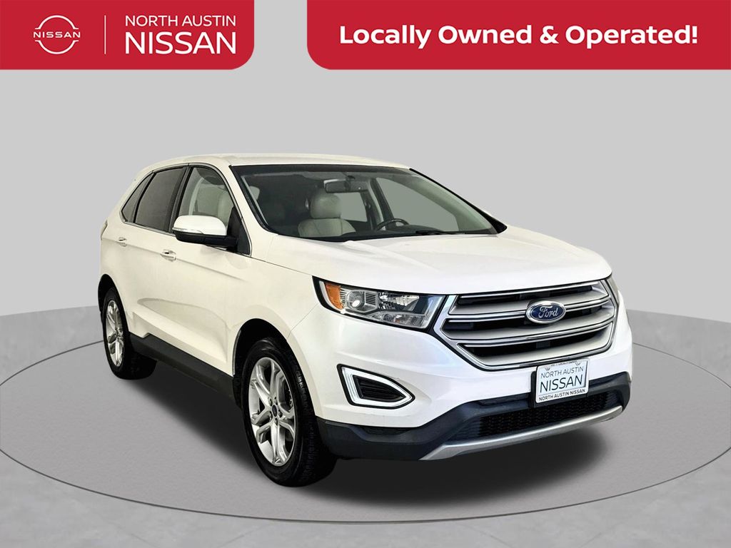 Oxford White 2018 Ford Edge SUV / Crossover Front-Wheel Drive 6-Speed Automatic