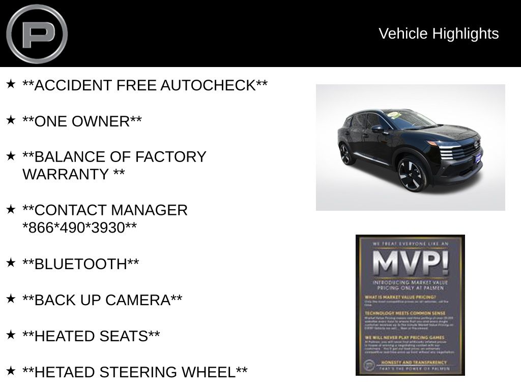 2025 Super Black Nissan Kicks SR AWD SUV
