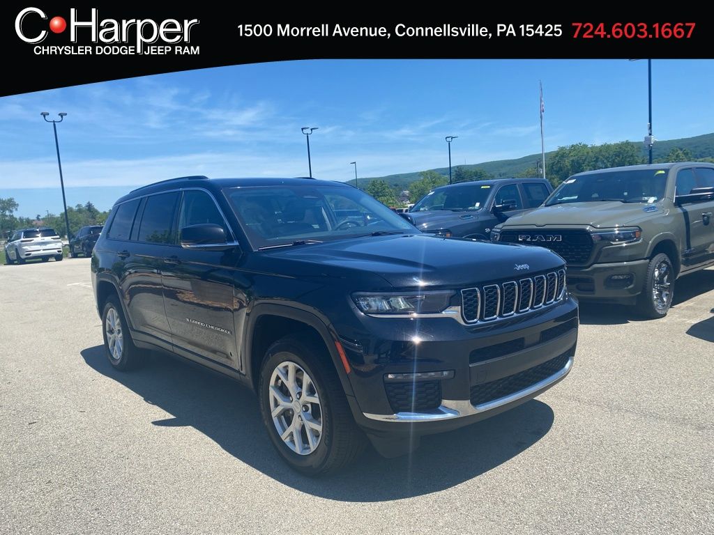 Diamond Black Crystal Pearlcoat 2023 Jeep Grand Cherokee L Limited 4WD SUV / Crossover Four-Wheel Drive 8-Speed Automatic