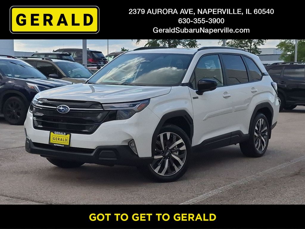Crystal White Pearl 2026 Subaru Forester Hybrid SUV / Crossover All-Wheel Drive Continuously Variable Transmission