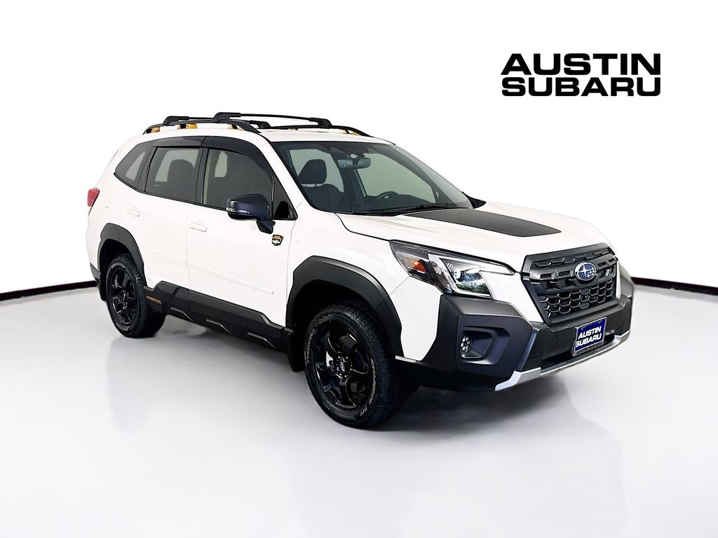 Crystal White Pearl 2024 Subaru Forester SUV / Crossover All-Wheel Drive Continuously Variable Transmission