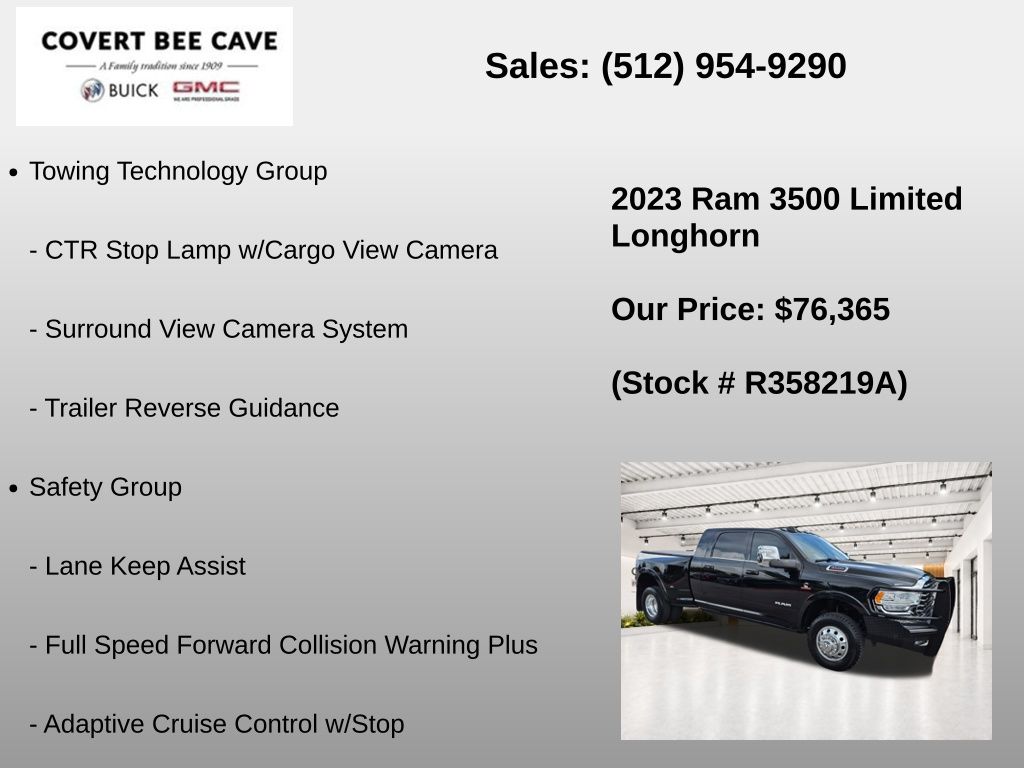 Used Car 2023 Ram 3500  Laramie Longhorn For Sale Under $80,000 In Austin, Texas