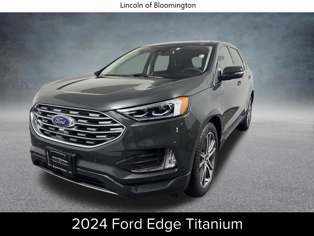 Green Metallic 2024 Ford Edge Titanium AWD SUV / Crossover All-Wheel Drive 8-Speed Automatic