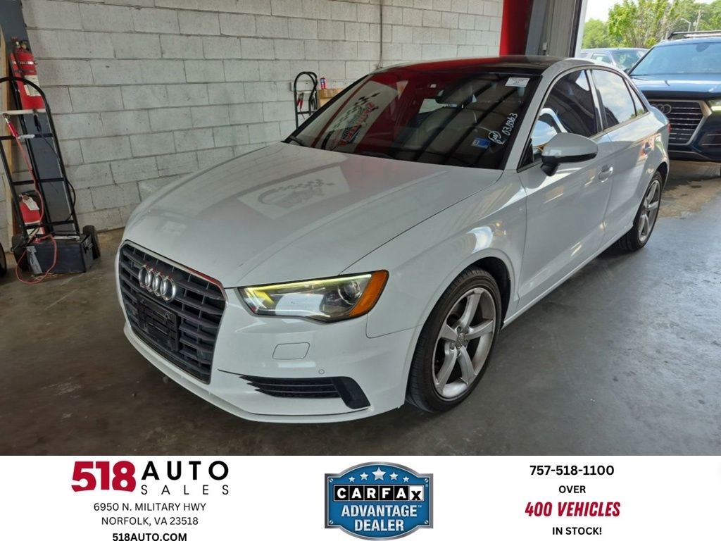 Glacier White 2016 Audi A3 Sedan Front-Wheel Drive 6-Speed Automatic