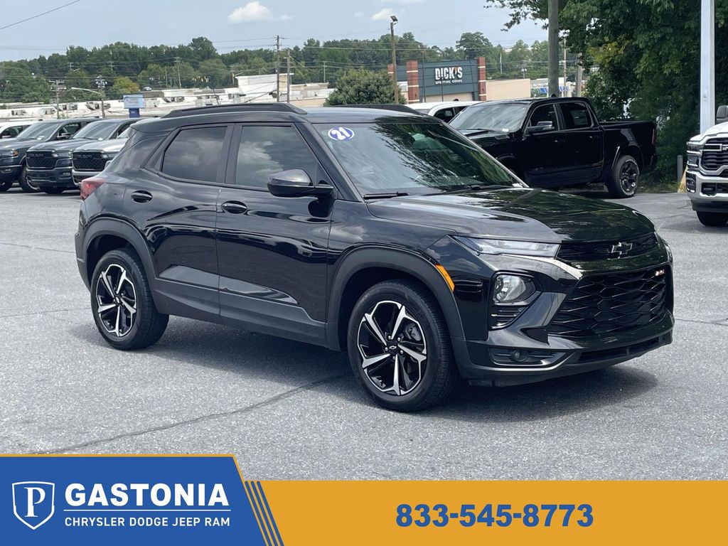 Mosaic Black Metallic 2021 Chevrolet Trailblazer SUV / Crossover Front-Wheel Drive Continuously Variable Transmission