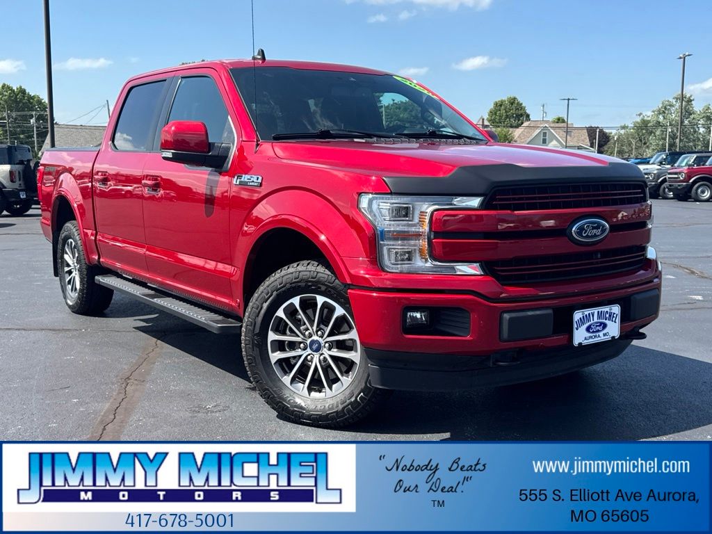 Red Metallic 2020 Ford F-150 Pickup Truck Four-Wheel Drive Automatic