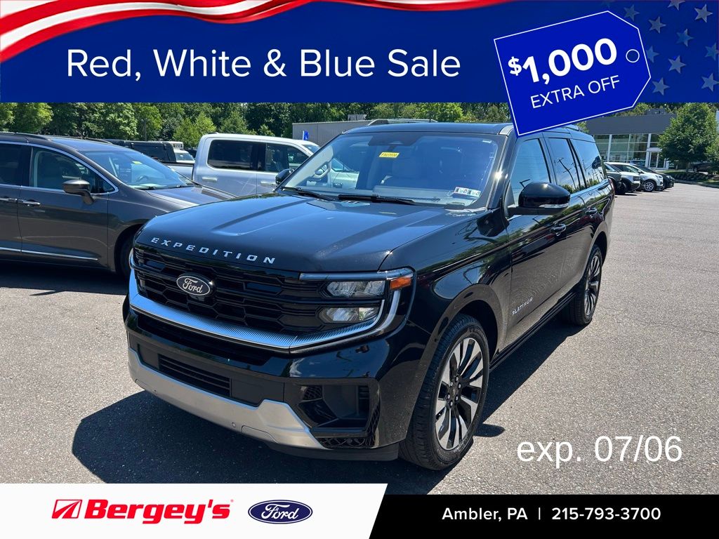 Black Metallic 2025 Ford Expedition SUV / Crossover Four-Wheel Drive Automatic