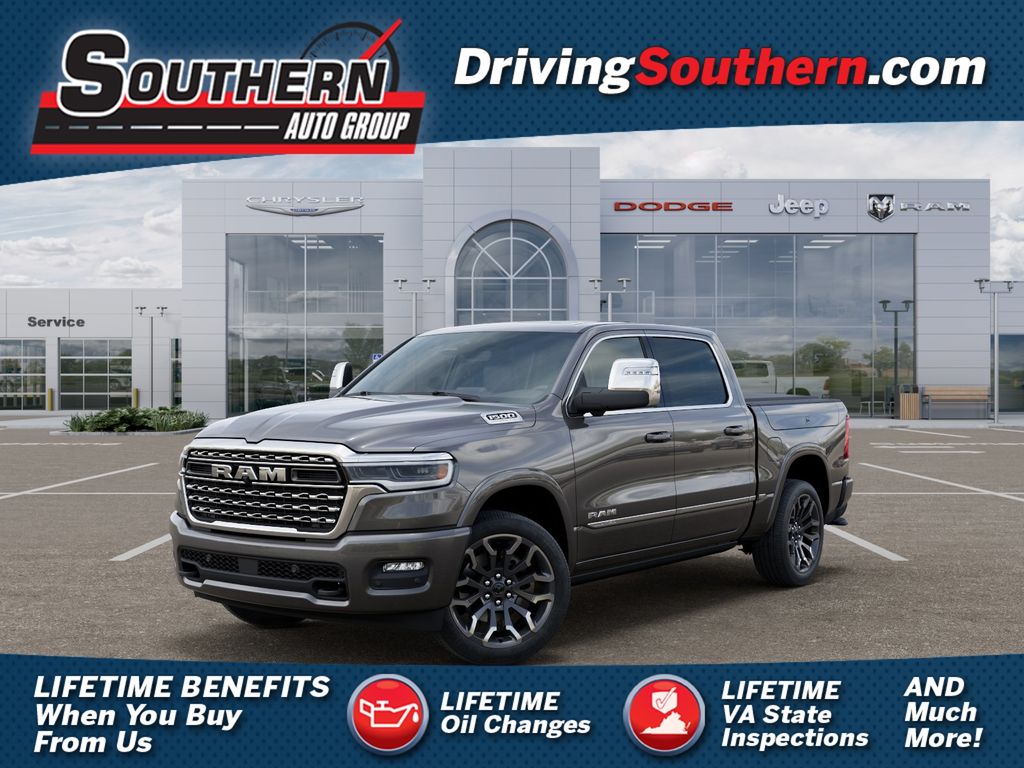 Gray (Granite Crystal Metallic Clearcoat) 2026 RAM 1500 Pickup Truck Four-Wheel Drive 8-Speed Automatic