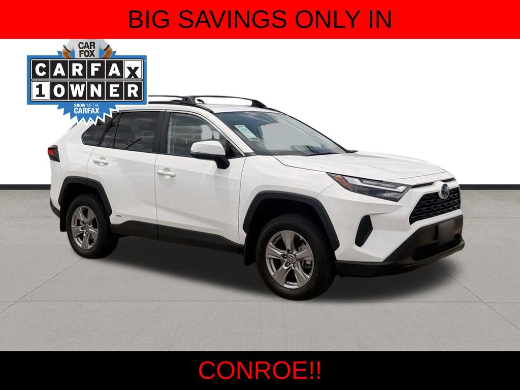 2024 Toyota RAV4 Hybrid LE White at Big Star Chrysler Jeep Dodge Ram 