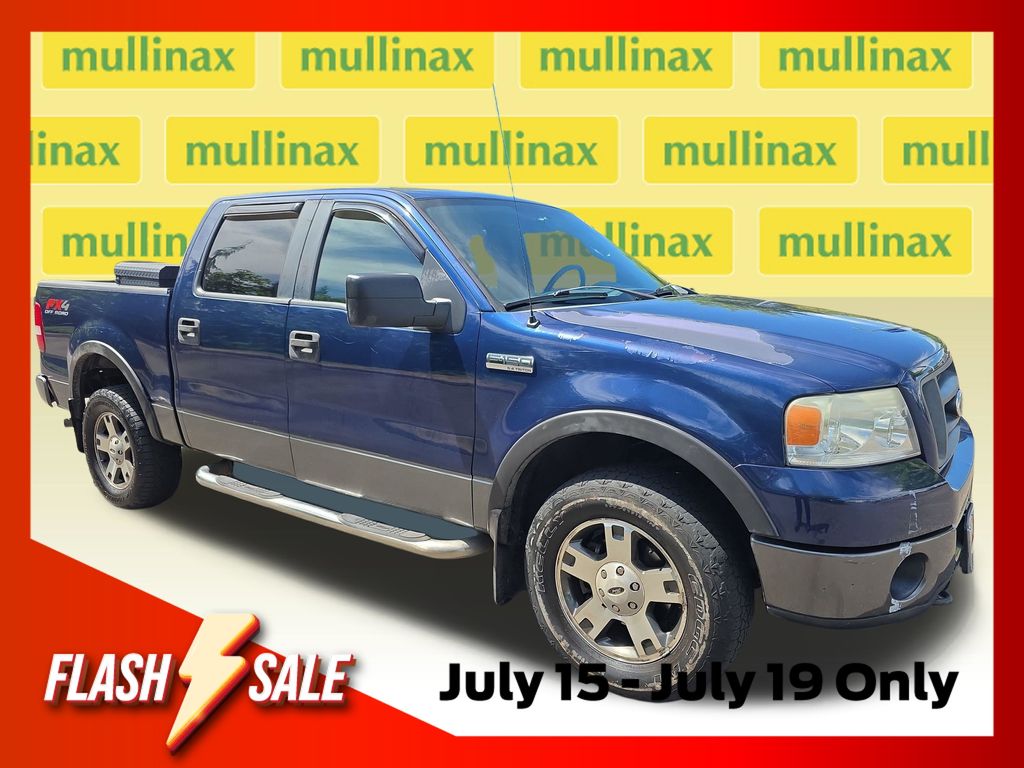 Dark Blue Pearl Clearcoat Metallic 2008 Ford F-150 Pickup Truck Four-Wheel Drive 4-Speed Automatic Overdrive