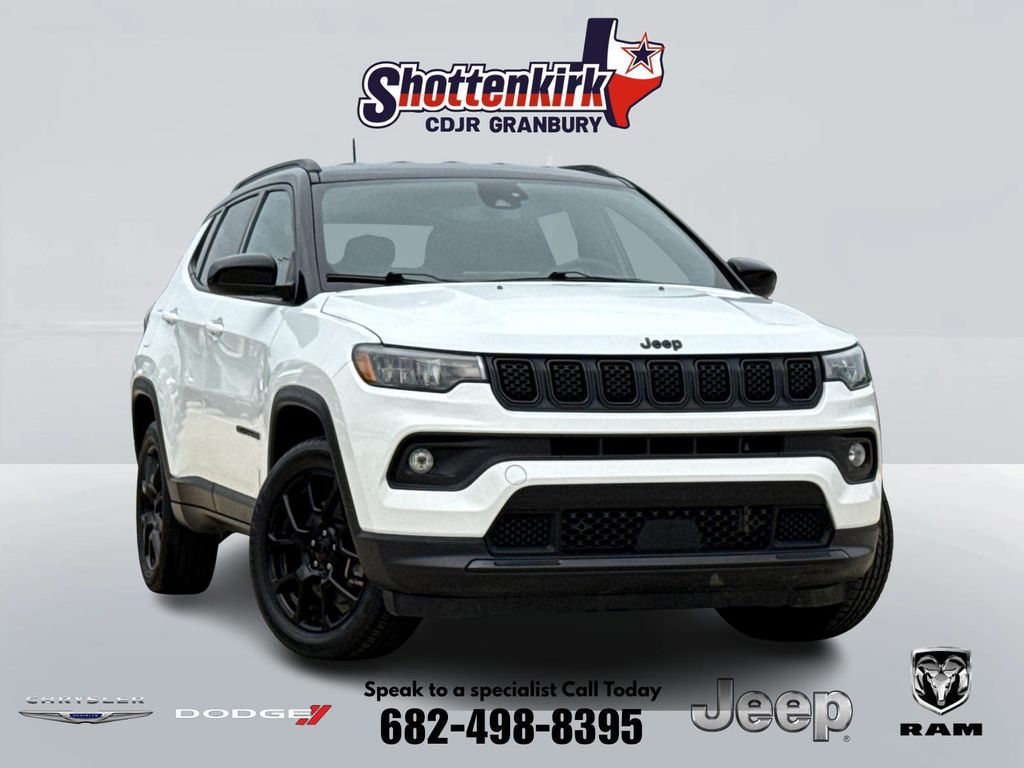 Bright White Clearcoat 2024 Jeep Compass Latitude 4WD SUV / Crossover Four-Wheel Drive 8-Speed Automatic