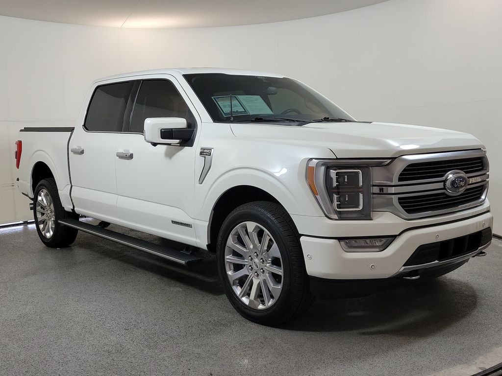 White Metallic 2022 Ford F-150 Pickup Truck Four-Wheel Drive Automatic