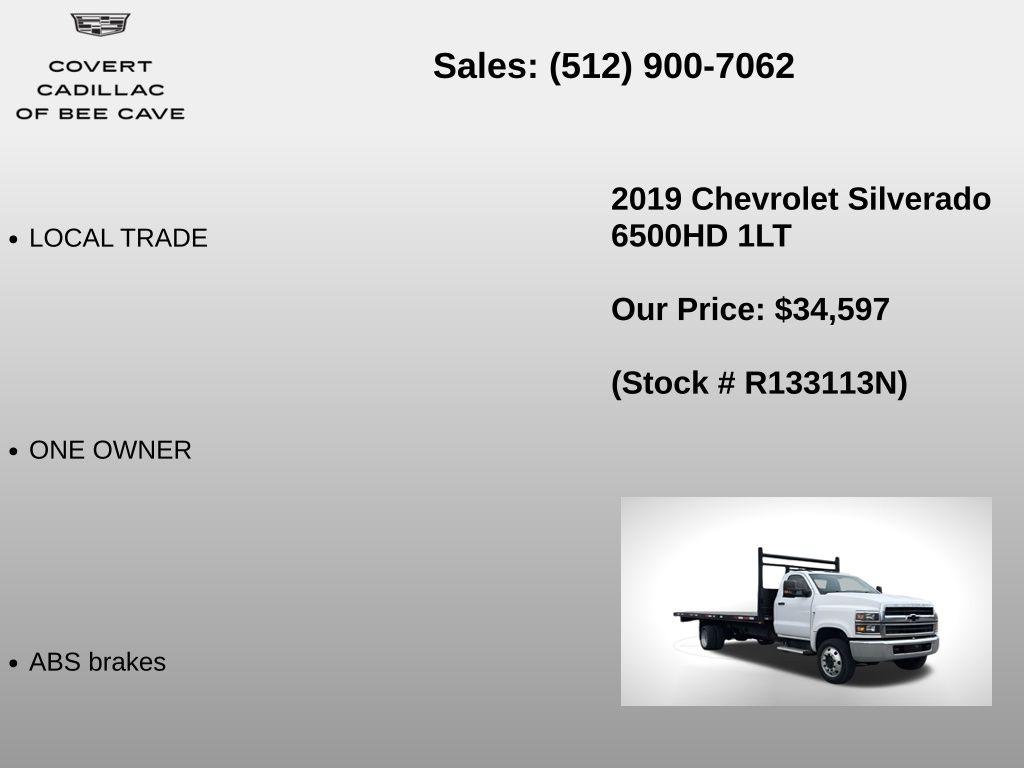 Used Car 2019 Chevrolet Silverado 6500hd  For Sale Under $35,000 In Austin, Texas