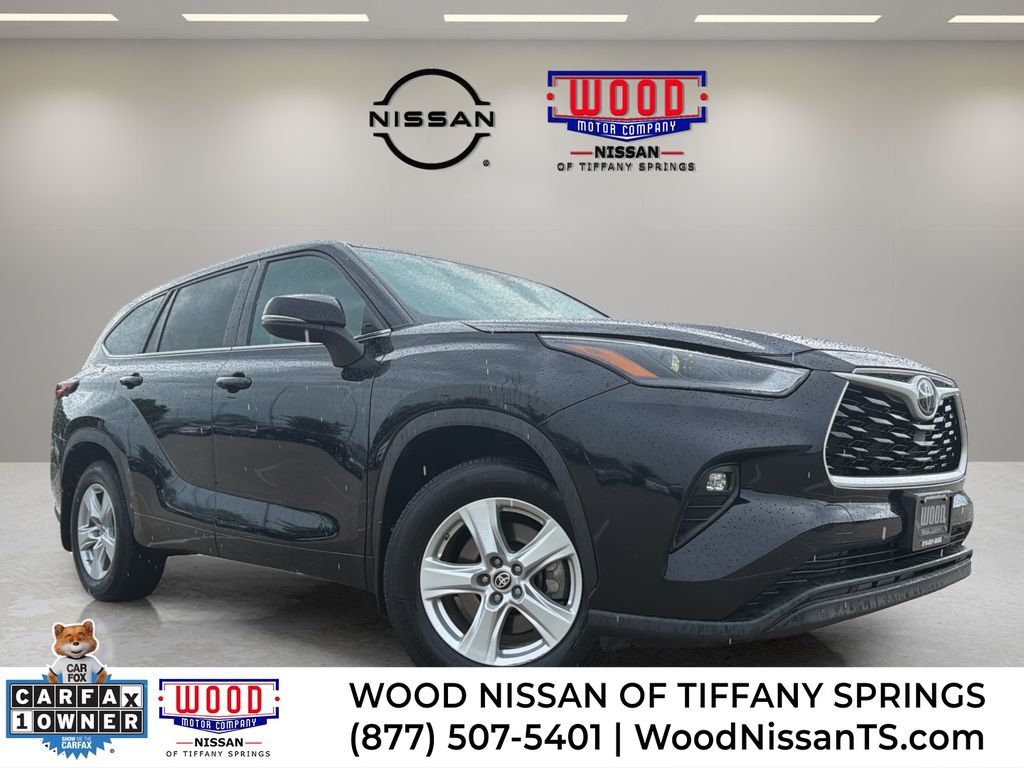 Midnight Black Metallic 2024 Toyota Highlander SUV / Crossover All-Wheel Drive 8-Speed Automatic