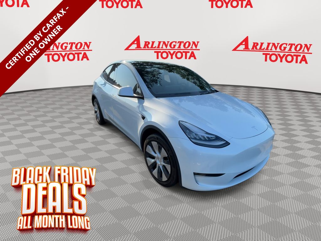 Used 2021 Tesla Model Y Long Range with VIN 5YJYGDEE3MF110087 for sale in Jacksonville, FL
