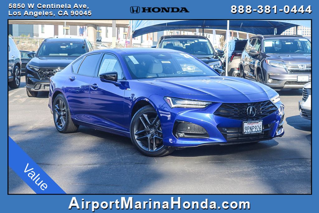 Blue 2024 Acura TLX Sedan All-Wheel Drive Automatic