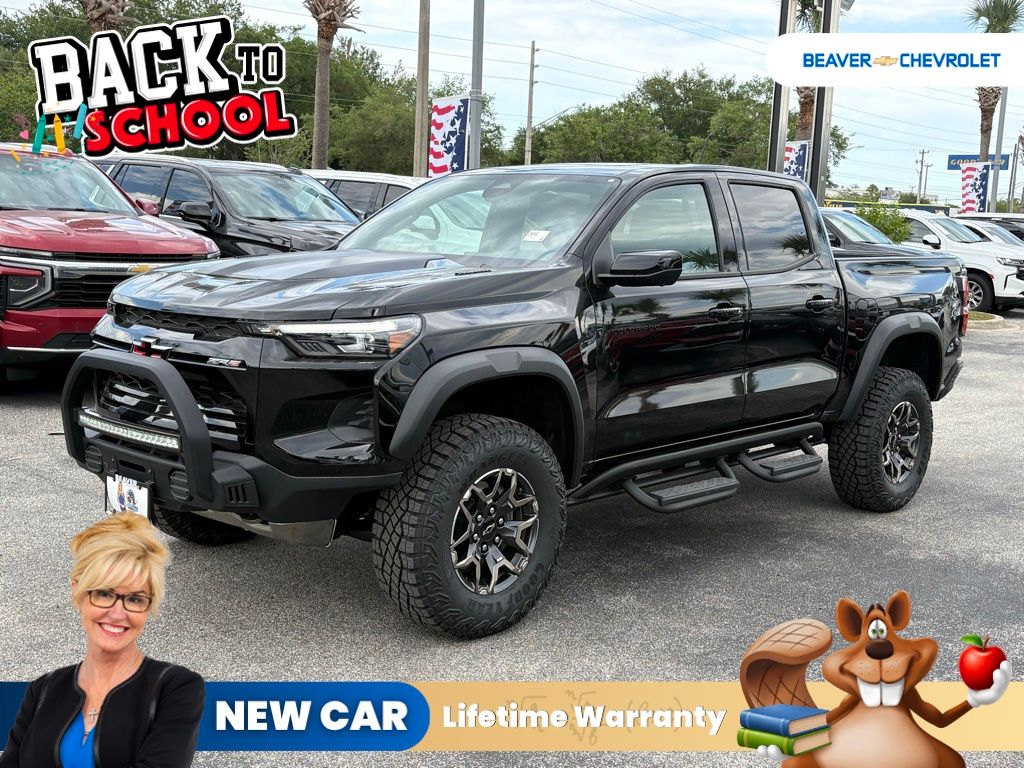 Black 2026 Chevrolet Colorado Pickup Truck Four-Wheel Drive 8-Speed Automatic