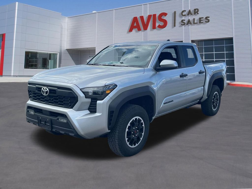 Celestial Silver Metallic 2025 Toyota Tacoma TRD Off-Road Double Cab 4WD Pickup Truck Four-Wheel Drive 8-Speed Automatic