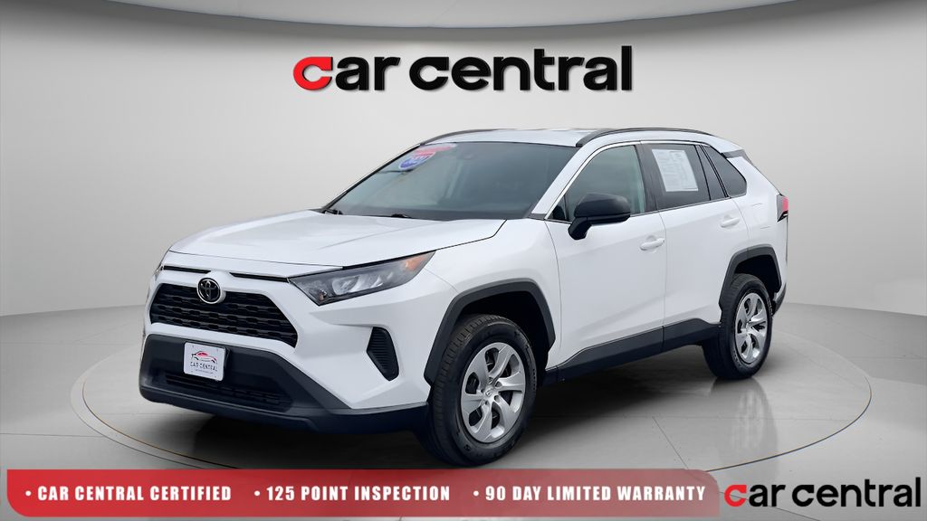 Super White 2021 Toyota RAV4 LE AWD SUV / Crossover All-Wheel Drive 8-Speed Automatic