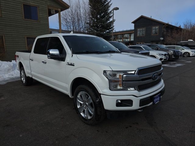 White 2020 Ford F-150 Platinum SuperCrew LB 4WD Pickup Truck Four-Wheel Drive Automatic