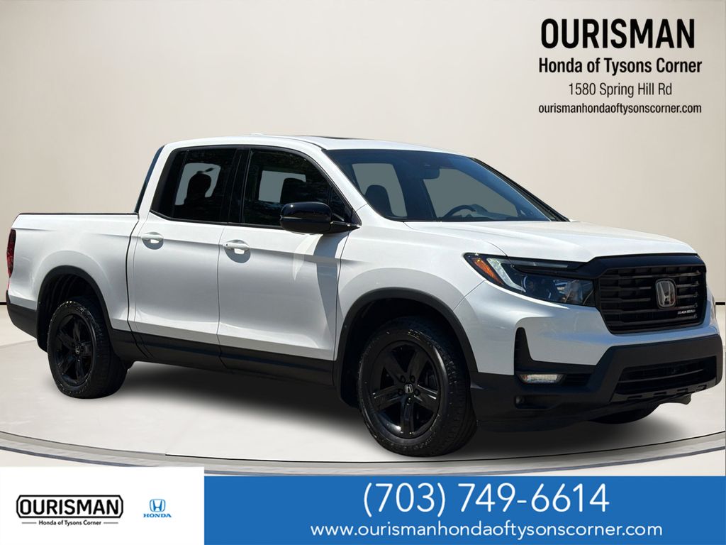 Platinum White Pearl 2023 Honda Ridgeline Pickup Truck All-Wheel Drive 9-Speed Automatic