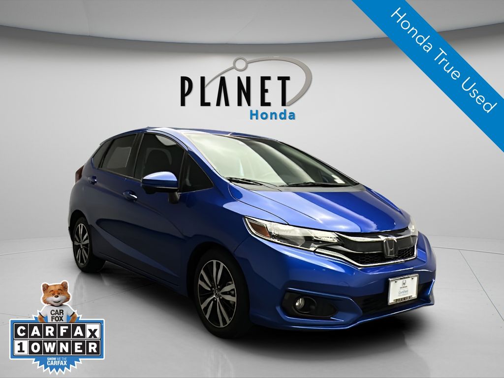Aegean Blue Metallic 2019 Honda Fit EX FWD Hatchback Front-Wheel Drive Continuously Variable Transmission