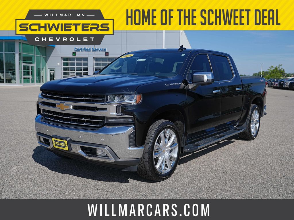 Black 2020 Chevrolet Silverado 1500 Pickup Truck Four-Wheel Drive 8-Speed Automatic