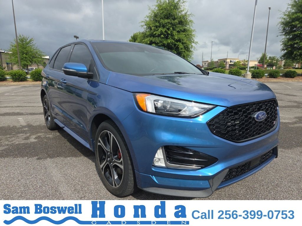 Blue Metallic 2019 Ford Edge SUV / Crossover All-Wheel Drive 8-Speed Automatic