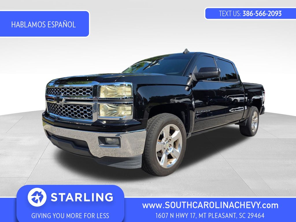 Black 2015 Chevrolet Silverado 1500 Pickup Truck 4X2 6-Speed Automatic Overdrive