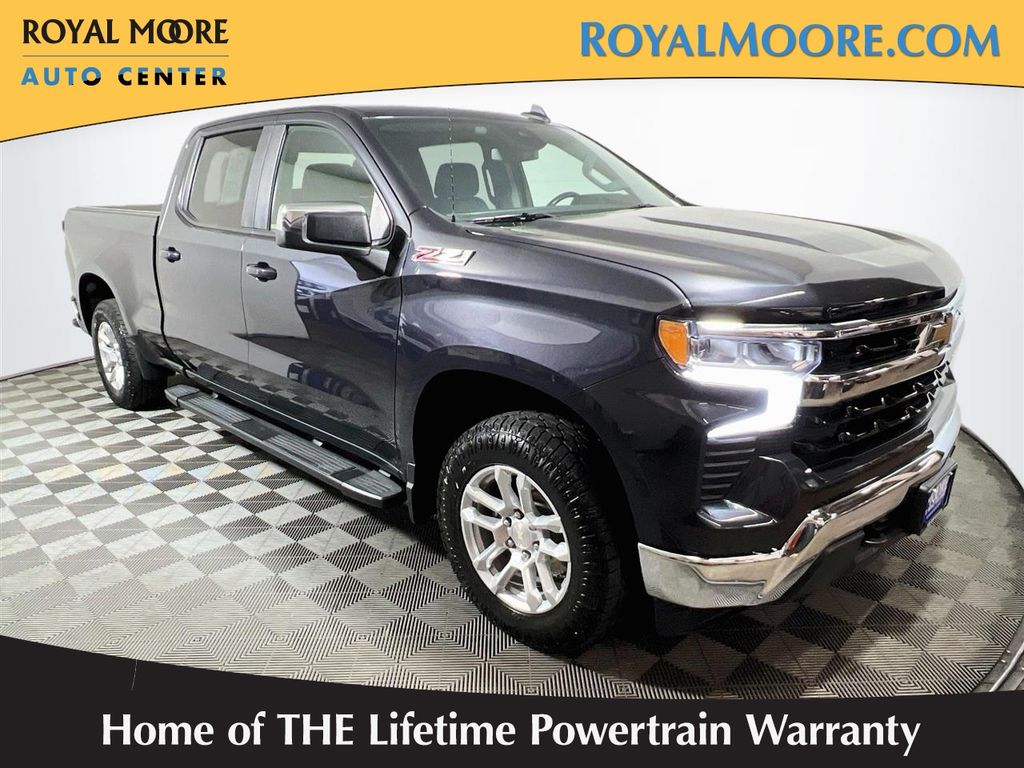 Dark Ash Metallic 2022 Chevrolet Silverado 1500 Pickup Truck Four-Wheel Drive Automatic