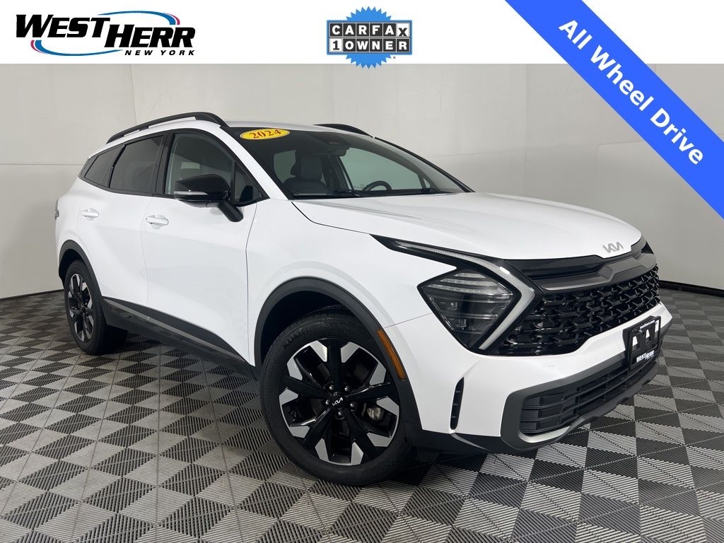 Glacial White Pearl 2024 Kia Sportage X-Line AWD SUV / Crossover All-Wheel Drive 8-Speed Automatic