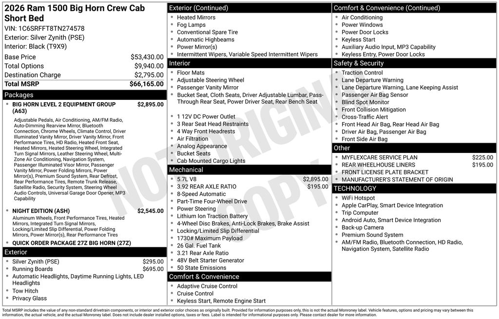 New 2026 Ram 1500 Truck