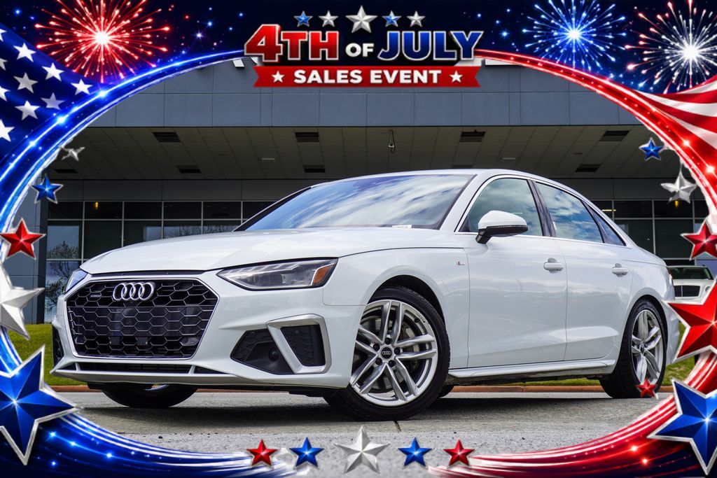 White 2024 Audi A4 Sedan All-Wheel Drive 7-Speed Automatic