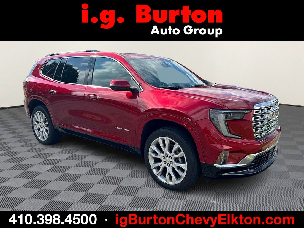 Volcanic Red 2024 GMC Acadia SUV / Crossover Four-Wheel Drive 8-Speed Automatic