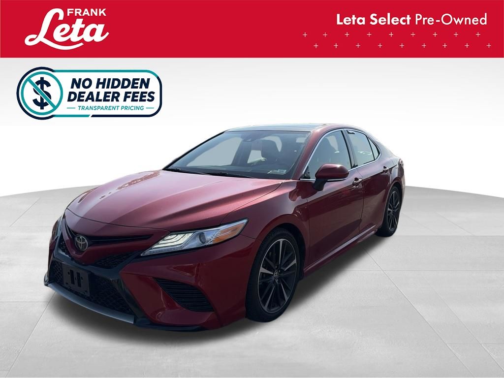 Red (Ruby Flare Pearl) 2020 Toyota Camry Sedan Front-Wheel Drive 8-Speed Automatic
