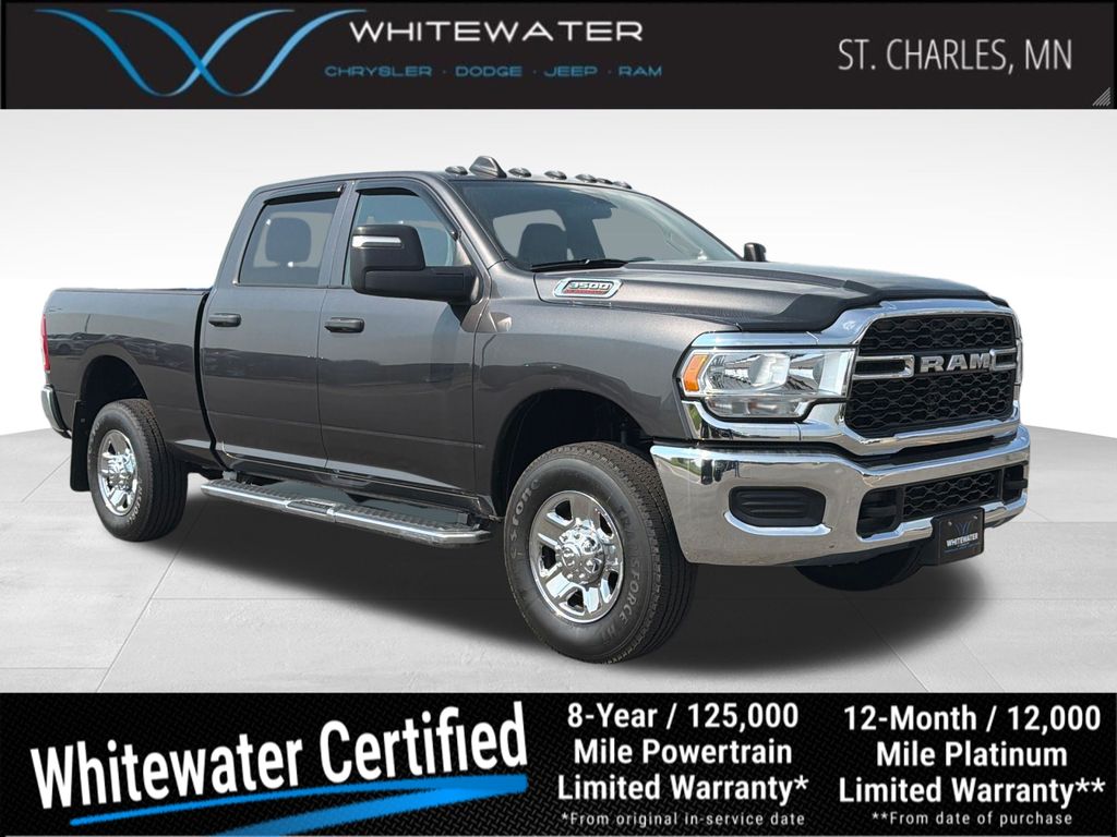 Gray (Granite Crystal Metallic Clearcoat) 2023 RAM 3500 Pickup Truck Four-Wheel Drive 8-Speed Automatic