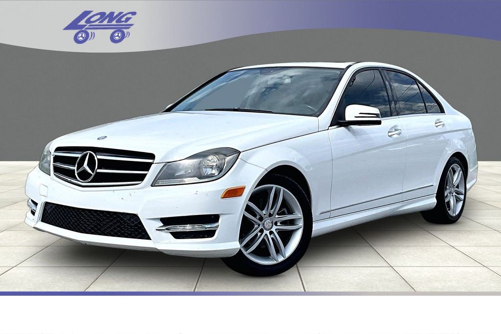 White 2014 Mercedes-Benz C-Class Sedan  7-Speed Automatic