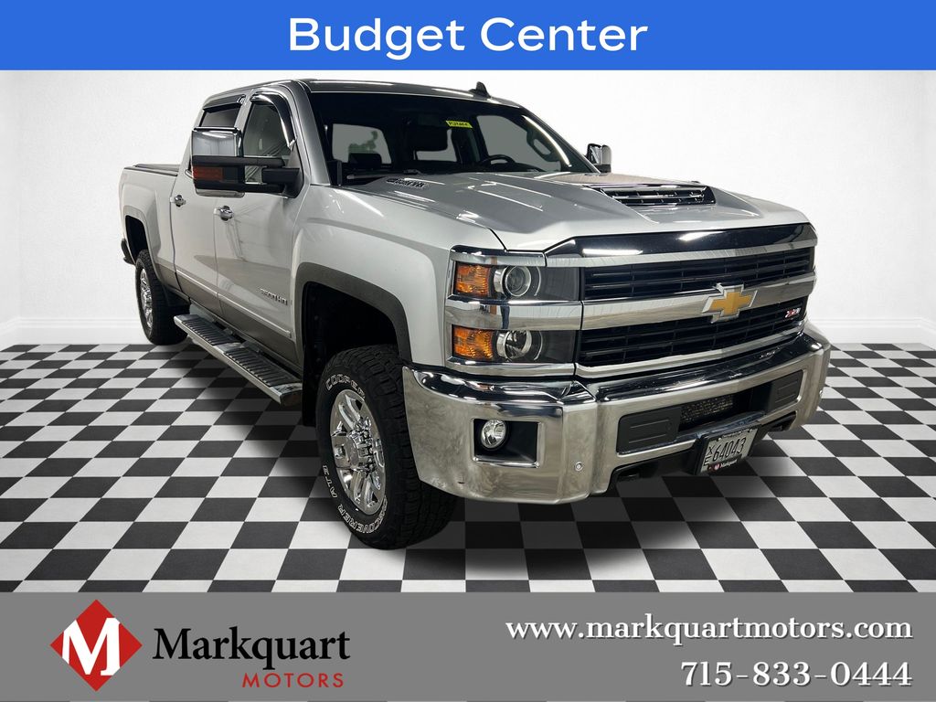 Silver Ice Metallic 2017 Chevrolet Silverado 3500HD LTZ Crew Cab 4WD Pickup Truck Four-Wheel Drive 6-Speed Automatic